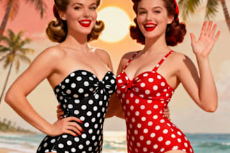 draw a pin up girl and pin up girl