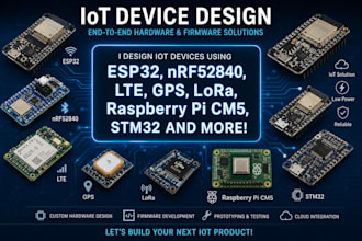 design iot prototype with esp32 nrf52 stm32 raspberrypi cm5 using kicad, altium