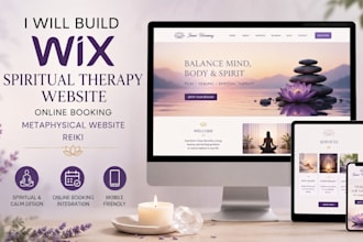 build wix spiritual therapy website metaphysical website reiki website