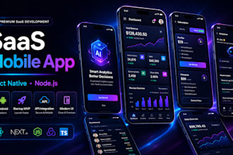 build saas mobile app using react native and node js