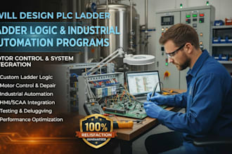 design plc ladder logic motor control and industrial automation program