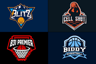 do basketball team jersey or sports club logo design