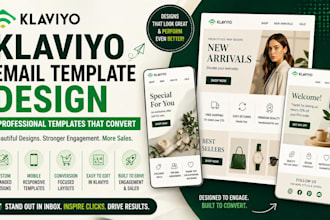 design high converting klaviyo email templates and do figma email design