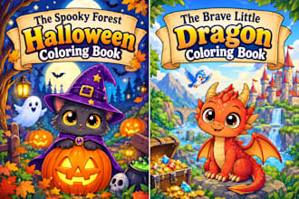 design amazon KDP coloring books and activity books