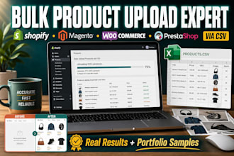 do bulk product upload to shopify magento woocommerce prestashop listing via csv