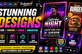 design ad animated motion graphics motion flyer event poster club flyer fb cover