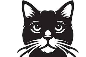 design pictorial yet dangerous cat logo for a team