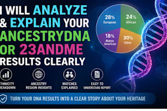analyze and explain your ancestrydna or 23andme results clearly