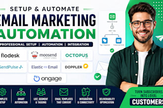 setup flodesk moosend octopus sendpulse elastic doppler ongage email automation