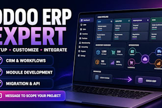 do odoo erp website setup CRM customization migration integration odoo expert
