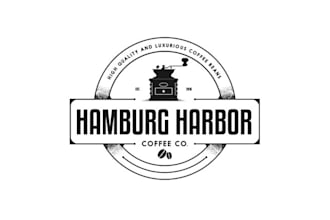 make high end luxiorious coffee cafe brand logo