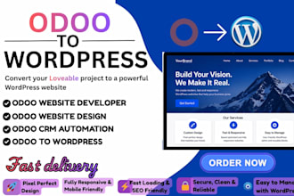 develop, customize and deploy odoo erp integrated with wordpress