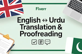 professionally translate urdu to english and english to urdu