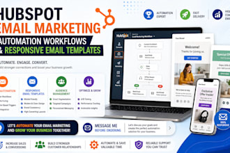 create hubspot email marketing automation workflows and responsive templates