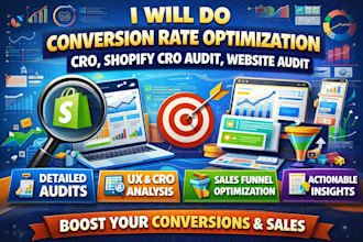 l do conversion rate optimization cro, shopify cro audit, website audit conversi