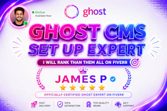 ghost cms expert, ghost cms newsletter, ghost cms website membership ghost setup
