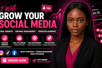 organically increase our social media page followers with super fast growth