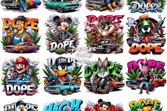 create unique graffiti logo, tag, and street art