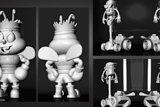 create custom stl step file 3d model, fix, convert, optimize for 3d printing