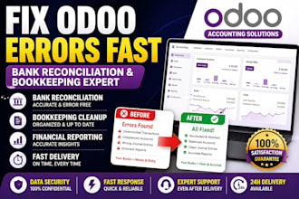 fix odoo bank reconciliation and bookkeeping errors