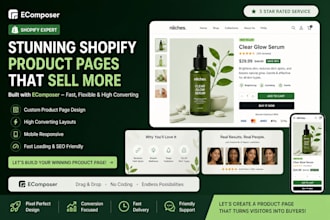 create a high converting shopify product page, sales funnel