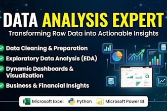 do data analysis, eda,dashboards and insights using python excel power bi