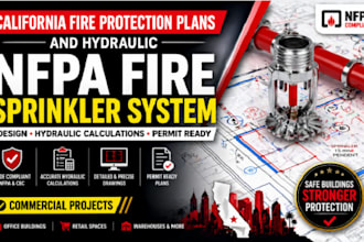 design california fire protection plans and hydraulic nfpa fire sprinkler system