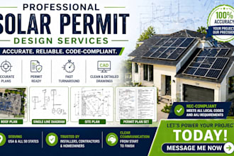 design solar pv system, rooftop layout, sld and nec compliant plans