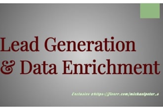 do lead generation and data enrichment