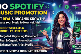 do organic USA  spotify music promotion