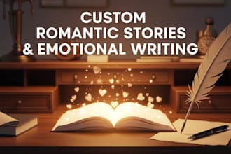 write a romantic love story, love letter or short story for you