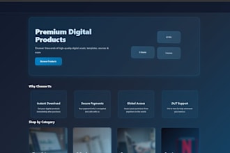 design a modern business website or landing page