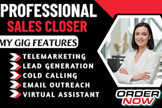 be high ticket sales closer salesperson sales agent closer cold calling