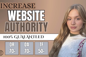 increase domain authority with premium da DR tf backlinks