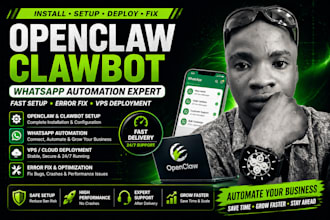 fix, deploy and scale your openclaw or clawbot whatsapp automation on vps