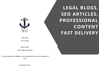 write professional legal articles, blogs and SEO content