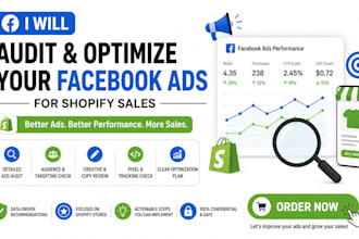 fix audit and optimize your facebook ads for shopify sales