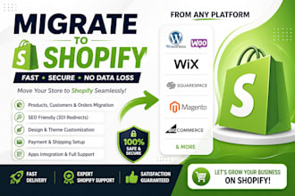 migrate your website to shopify store professionally