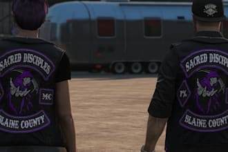 create fivem kuttes, custom clothing, kuttes mc, mc vest biker clothing kuttes