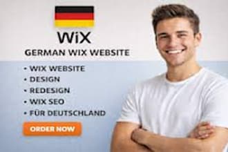 develop a custom german wix website for your business