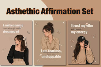 create custom printable affirmation card decks