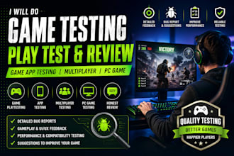 do game testing play test and review game app testing test multiplayer pc game