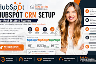 setup hubspot CRM for real estate and realtors, lead capture automation workflow
