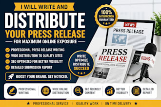 write and distribute your pr for maximum online exposure and SEO results
