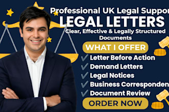 write UK demand letters, legal notices, business letters, and legal documents