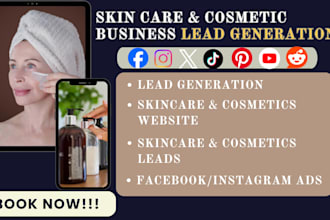 promote skincare and cosmetics brands with facebook ads and instagram ads