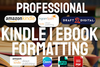 do kindle ebook formatting for amazon kdp ingramspark, draft2digital and lulu