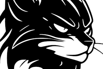 design a pet, dog, cat and modern animal logo