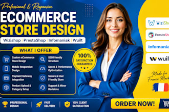 design wizishop prestashop ecommerce infomaniak wuilt sitebuilder france store