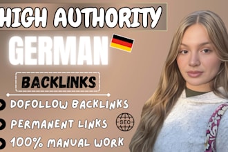 do expert link building with high quality german backlinks